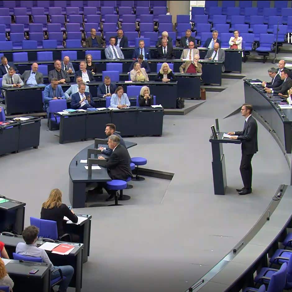 Plenum Stephan Pilsinger - Vorsitzender der Deutsch-Irischen Parlamentariergruppe